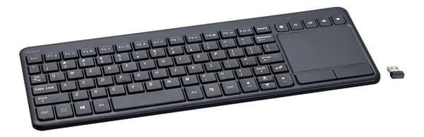Wireless mini keyboard touchpad membrane US USB nano receiv