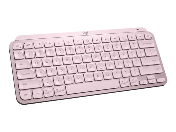 Logitech MX Keys Mini tastatur RF trådløs + Bluetooth QWERTY Nordisk Rosa