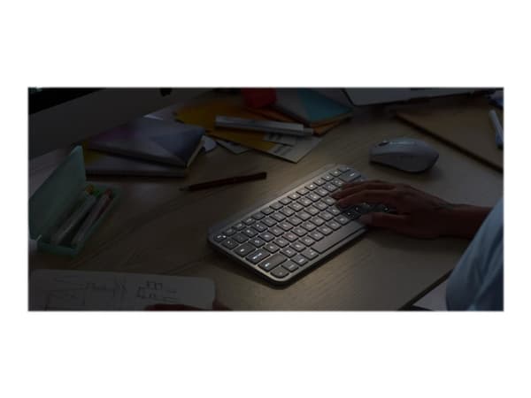 MX Keys Mini For Mac Wireless Keyboard - Pale Grey - Nordic - MAC