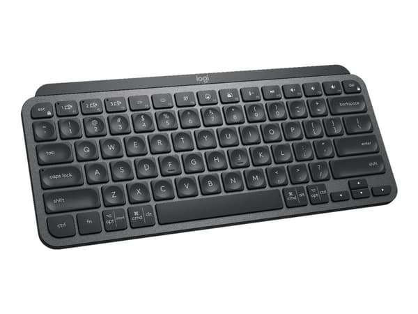 Logitech MX Keys Mini, Mini, RF Wireless + Bluetooth, Näppäimen saksikytkin, QWERTY, Grafiitti