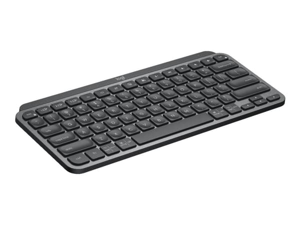Logitech MX Keys Mini, Mini, RF Wireless + Bluetooth, Näppäimen saksikytkin, QWERTY, Grafiitti