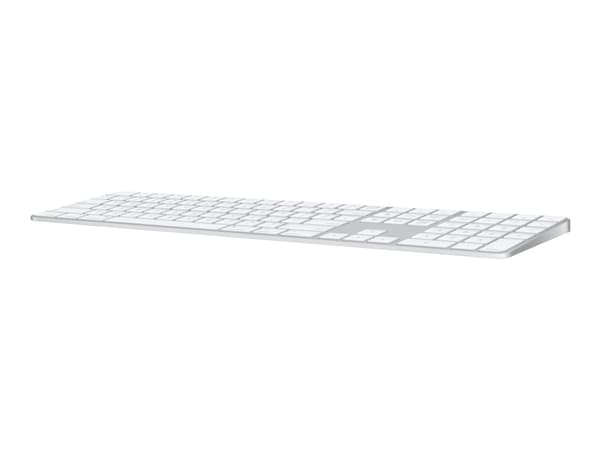 Apple Magic Keyboard with Touch ID and Numeric Keypad - Tangentbord - Bluetooth, USB-C - svensk Gjuten aluminium, Vit