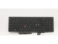 Miniatyrbild 3 av 3: Transimage - Ersättningstangentbord för bärbar dator - med Trackpoint - bakgrundsbelyst - QWERTY - Nordisk - svart - för ThinkPad P15 Gen 1 20ST, 20S