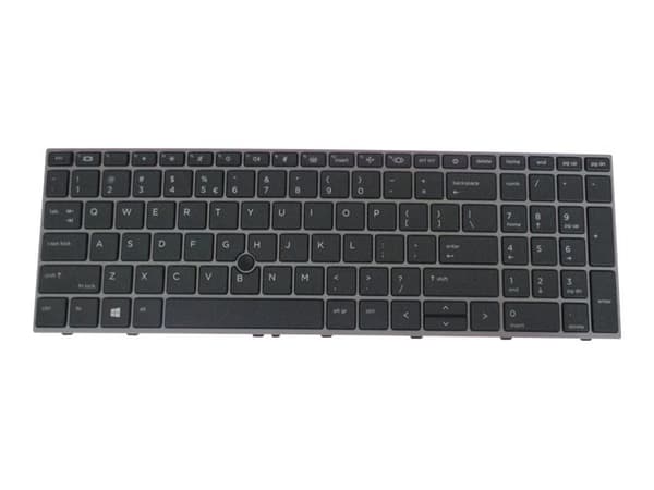 HP - Erstatningstastatur for bærbar PC - med pekepinne, ClickPad - bakbelysning - Internasjonal engelsk / kanadisk fransk - for ZBook Fury 15 G7 Mobi