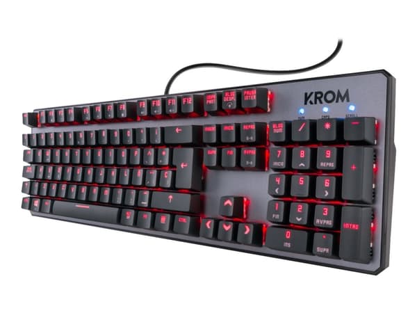 NOX KROM Kernel - Tastatur - bakgrunnsbelyst - USB - tastsvitsj: Outemu Red