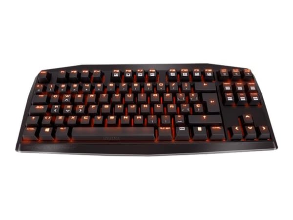 KROM Kratos TKL - Tangentbord - bakgrundsbelyst - USB - tangentbrytare: röd brytare