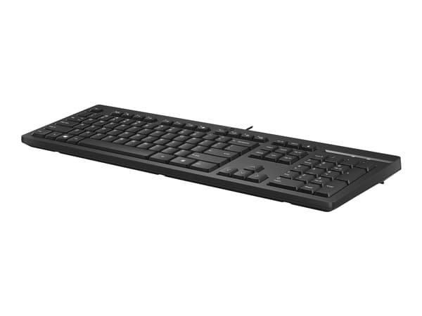 HP 125 -langallinen näppäimistö, Täysikokoinen (100 %), USB, Kalvokytkin, QWERTY, Musta musta