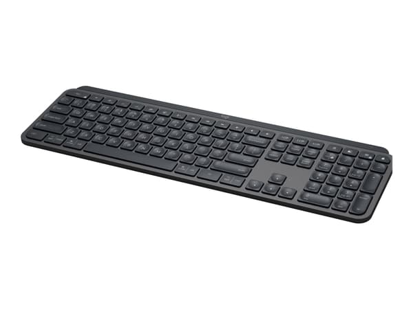 Logitech MX Keys - Tastatur - bakbelysning - trådløs - Bluetooth - AZERTY - Fransk - grafitt Grafitt
