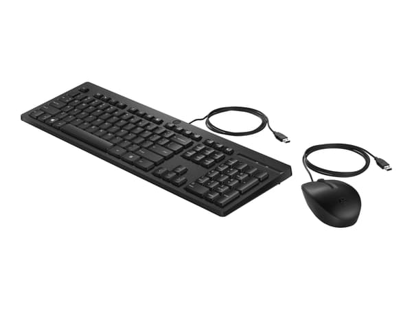 HP 225 - Sats med tangentbord och mus - USB - hela norden - för HP 34; Laptop 15; Pro Mobile Thin Client mt440 G3; ZBook Firefly 14 G9; ZBook Fury 16