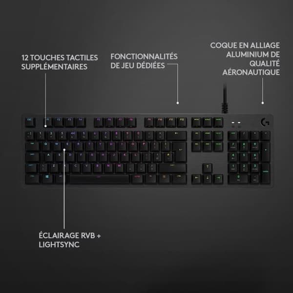 LOGITECH G - Lightsync G512 -tangentbord - kol