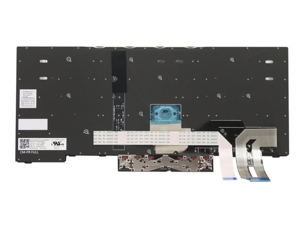 Primax - Ersättningstangentbord för bärbar dator - med Trackpoint - bakgrundsbelyst - QWERTY - Nordisk - svart - FRU - för ThinkPad P14s Gen 1 20S4,