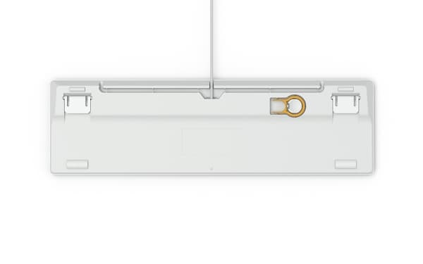 Glorious PC Gaming Race GMMK, Kabel, USB, Mekaniska tangentbrytare, QWERTY, RGB LED, Silver, Vit
