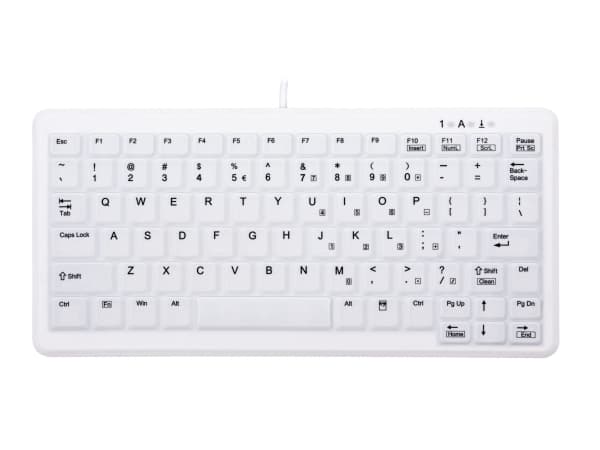 CHERRY AK-C4110, USB, QWERTY, Valkoinen