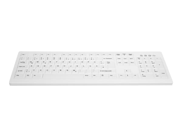 CHERRY AK-C8100F-UVS-W/NOR tangentbord USB QWERTY Norsk Vit