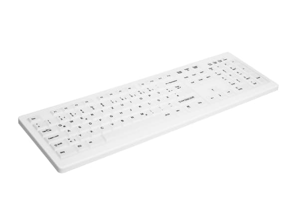 Active Key MedicalKey AK-C8100 - Tangentbord - trådlös - 2.4 GHz - Nordisk - vit