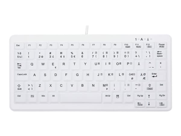 Active Key MedicalKey AK-C4110 - Tangentbord - USB - Nordisk - vit