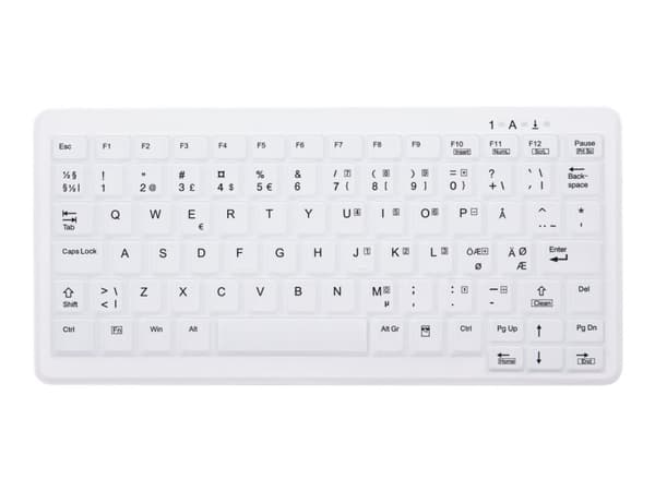 Active Key MedicalKey AK-C4110 - Tastatur - trådløs - 2.4 GHz - Nordisk - hvit