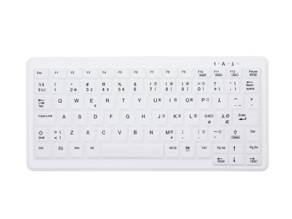 Active Key MedicalKey AK-C4110 - Tastatur - trådløs - 2.4 GHz - Nordisk - hvit