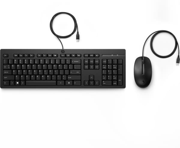 HP 225 - Sats med tangentbord och mus - USB - QWERTY - engelska - för HP 34; Laptop 15; Pro Mobile Thin Client mt440 G3; ZBook Firefly 14 G9; ZBook F