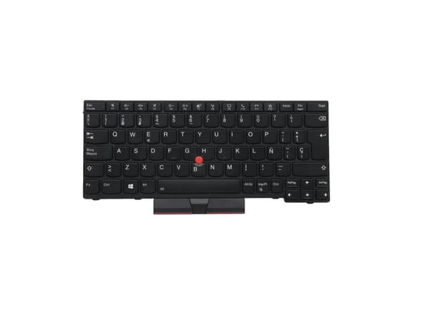Primax - Ersättningstangentbord för bärbar dator - med Trackpoint, UltraNav - bakgrundsbelyst - QWERTY - spansk - svart - FRU - för ThinkPad L13 Gen