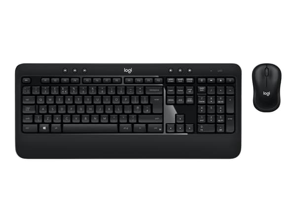 Logitech Advanced Combo - Sats med tangentbord och mus - trådlös - brittisk