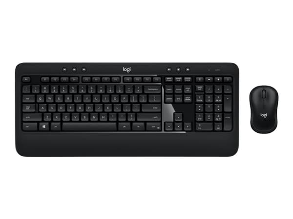 Logitech Advanced Combo - Sats med tangentbord och mus - trådlös - brittisk