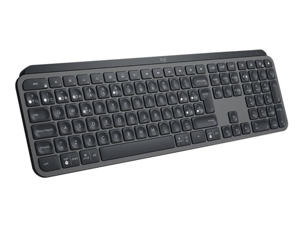 Logitech MX Keys - Näppäimistö - bagbelyst - Bluetooth - QWERTY - Spansk - Eurooppa - grafiitti