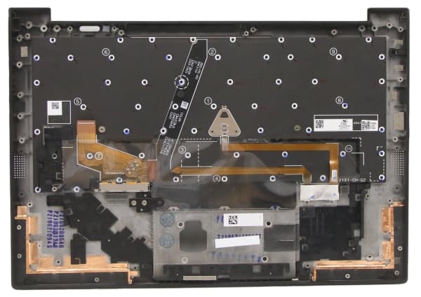 Chicony - Ersättningstangentbord för bärbar dator - brittisk - med övre skydd - för ThinkPad X1 Carbon Gen 9 20XW, 20XX