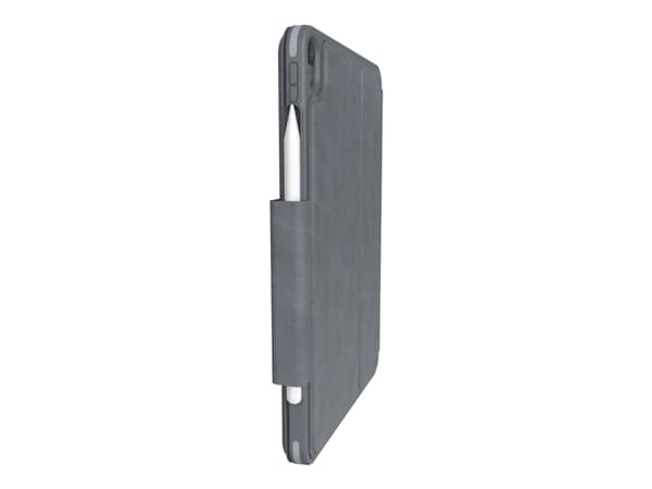 ZAGG Pro Keys - Tangentbord och foliefodral - bakgrundsbelyst - Bluetooth - Nordisk - svart/grå tangentbord, svart/grå fodral - för Apple 10.9-inch i
