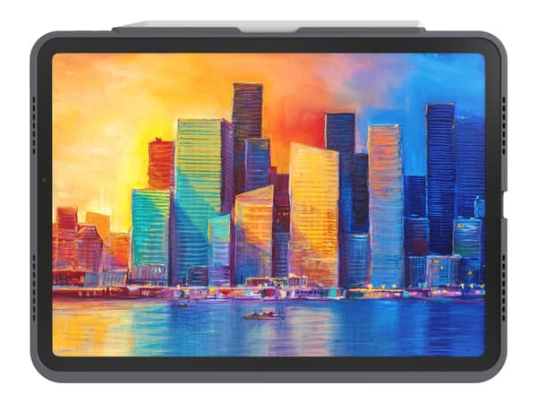 ZAGG Pro Keys - Tangentbord och foliefodral - bakgrundsbelyst - Bluetooth - Nordisk - svart/grå tangentbord, svart/grå fodral - för Apple 10.9-inch i