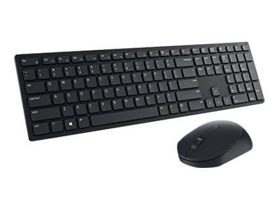 Dell Pro KM5221W - Sats med tangentbord och mus - trådlös - 2.4 GHz - kanadensisk franska - svart - för Precision 7560; XPS 13 9310, 15 9510 Svart