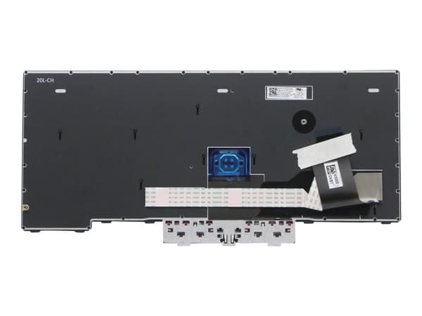 Chicony - Erstatningstastatur for bærbar PC - med Trackpoint, UltraNav - QWERTY - Spansk - svart - for ThinkPad L14 Gen 1 20U1, 20U2, 20U5, 20U6