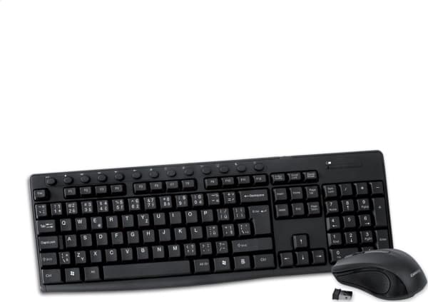 Keyboard + mouse Omega KEYBOARD CZ + MOUSE OMEGA OKM071B M-MEDIA W-LESS SET 2.4GHZ BLACK [44440]