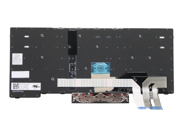 Primax - Ersättningstangentbord för bärbar dator - med Trackpoint - bakgrundsbelyst - belgisk - svart - för ThinkPad P14s Gen 1; P14s Gen 2; T14 Gen