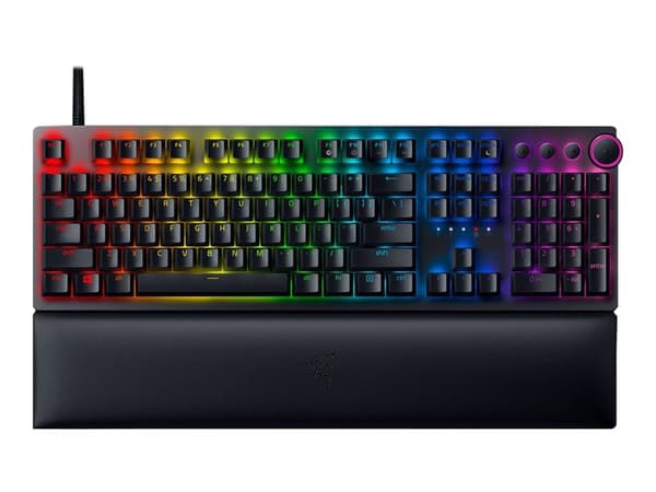 Razer Huntsman V2 - Tangentbord - bakgrundsbelyst - USB - QWERTY - amerikansk - tangentbrytare: Razer Linear Optical Red