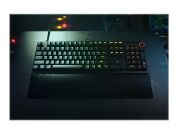 Razer Huntsman V2 - Tangentbord - bakgrundsbelyst - USB - QWERTY - amerikansk - tangentbrytare: Razer Linear Optical Red