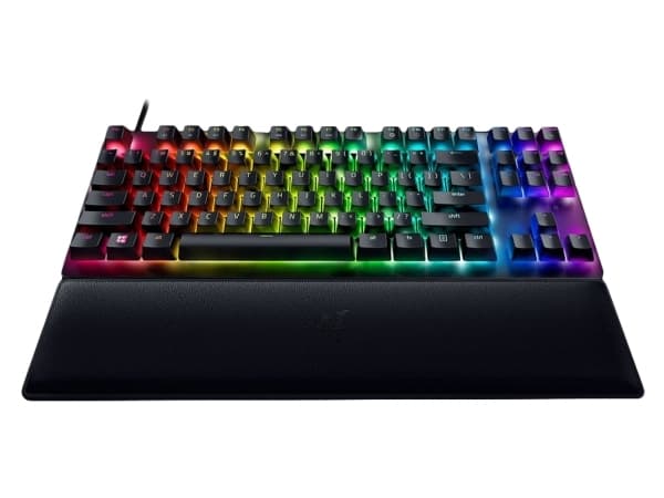 Razer Huntsman V2 Tenkeyless, Tenkeyless (80–87 %), USB, QWERTY, RGB LED, Musta