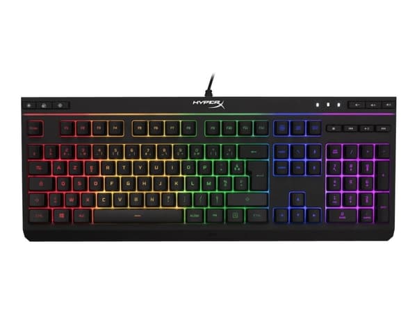 HyperX Alloy Core RGB - Tangentbord - bakgrundsbelyst - USB - QWERTY - Nordisk - svart Svart
