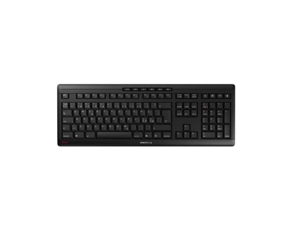 CHERRY STREAM KEYBOARD WIRELESS - Tangentbord - trådlös - 2.4 GHz - hela norden - tangentbrytare: CHERRY SX - svart