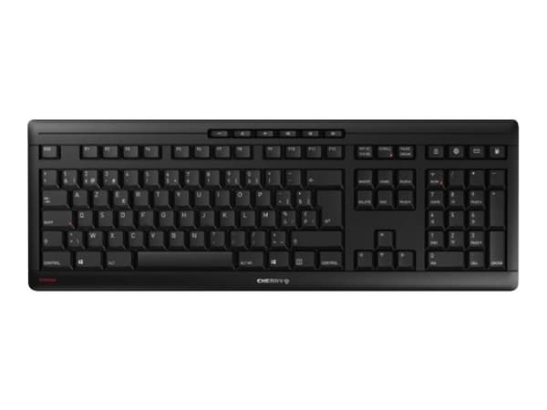 CHERRY STREAM KEYBOARD WIRELESS - Tangentbord - trådlös - 2.4 GHz - hela norden - tangentbrytare: CHERRY SX - svart Svart