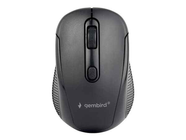 Gembird - Sats med tangentbord och mus - trådlös - 2.4 GHz - QWERTY - amerikansk - svart - färglåda