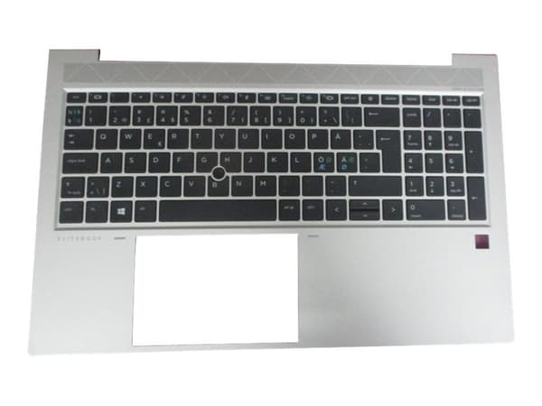 HP - Ersättningstangentbord för bärbar dator - bakgrundsbelyst - QWERTY - danska/norska/finska - med övre skydd - för EliteBook 855 G7 Notebook