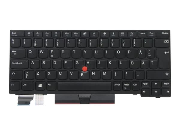 Primax - Ersättningstangentbord för bärbar dator - med Trackpoint, UltraNav - QWERTY - Svenska/finska - svart - FRU - för ThinkPad A285; L13; L13 Yog