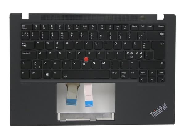 Lenovo - Ersättningstangentbord för bärbar dator - med Trackpoint - bakgrundsbelyst - QWERTY - nordiskt (danska/finska/norska/svenska) - svart - med