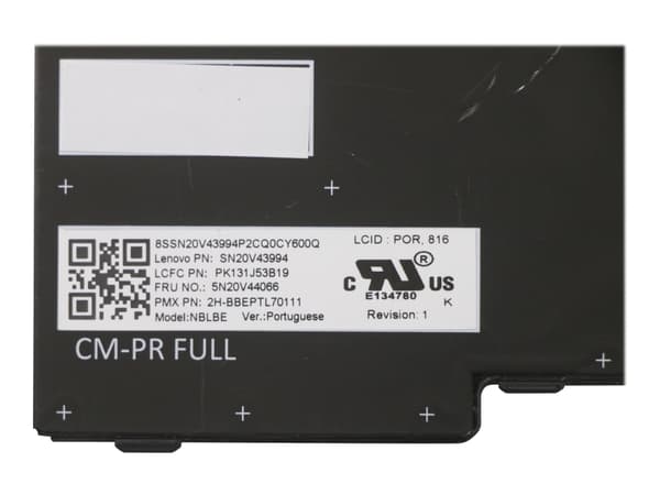 Primax - Ersättningstangentbord för bärbar dator - med Trackpoint, UltraNav - bakgrundsbelyst - QWERTY - portugisisk - svart - FRU - för ThinkPad P14