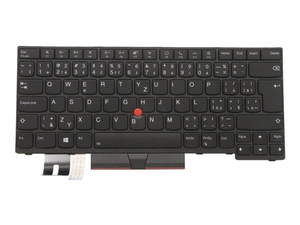 Primax - Kannettavat udskiftningstastatur - med Trackpoint - bagbelyst - QWERTY - tjekkisk/slovakisk - sort - FRU - for ThinkPad P14s Gen 1; P14s Gen