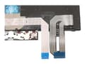 Pikkukuva 1 / 5: Primax - Kannettavat udskiftningstastatur - med Trackpoint - bagbelyst - QWERTY - tjekkisk/slovakisk - sort - FRU - for ThinkPad P14s Gen 1; P14s Gen