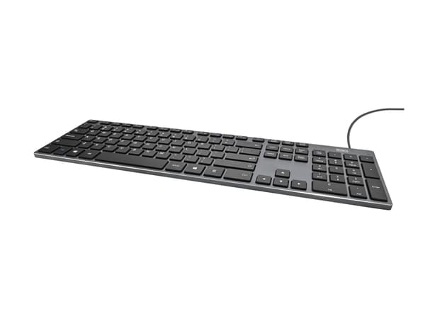 DELTACO TB-801 - Tangentbord - slim desigh, low profile - full size - USB - QWERTY - amerikansk - svart