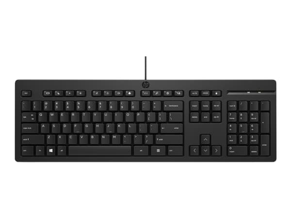 HP 125 - Tastatur - USB - AZERTY - Belgisk - for HP 34; Laptop 15; Pro Mobile Thin Client mt440 G3