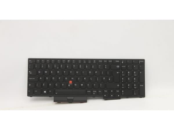 Transimage - Erstatningstastatur for bærbar PC - med Trackpoint, UltraNav - bakbelysning - QWERTY - Storbritannia - for ThinkPad L15 Gen 1 20U7, 20U8